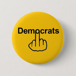 Button-Demokraten Drehte Button