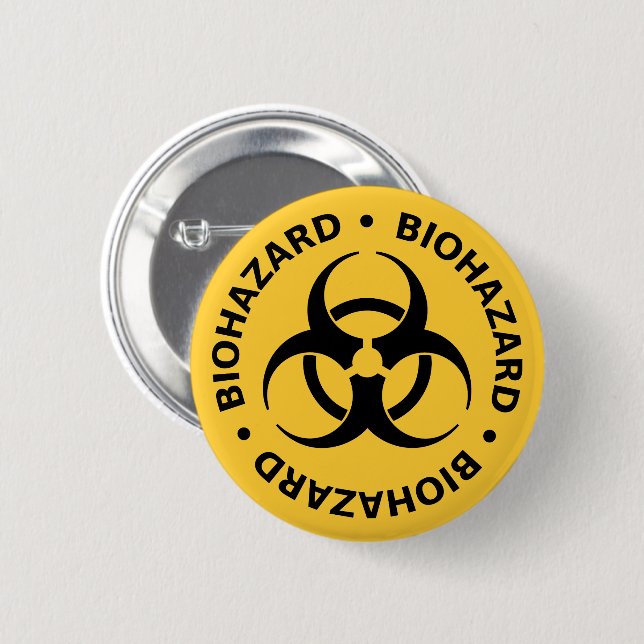 Button der Biogefährdung-Warntaste (Vorne & Hinten)