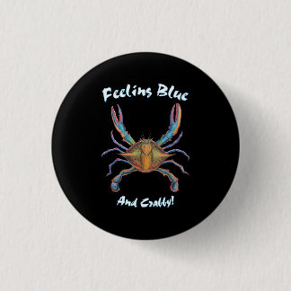 Button der blauen Krabbe