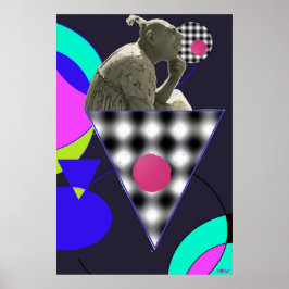 Button der Eiscreme in der Gesellschaft Poster