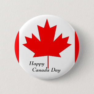Button der Flagge und des Landes. Kanada rote Ahor
