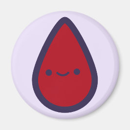 Button der Periode auf dem Pad Lila Party Game Pie Magnet