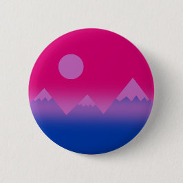 Button der subtilen Bisexuellen Flag Mountain Scen