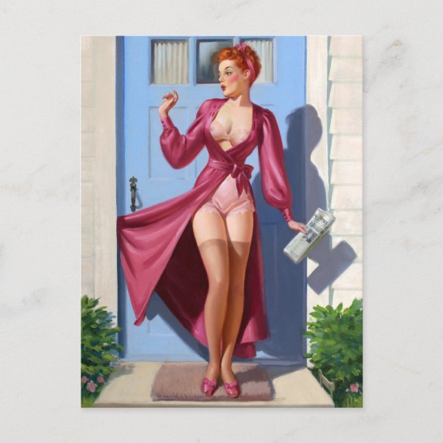 Button der Tageszeitung Postkarte (Vorderseite)