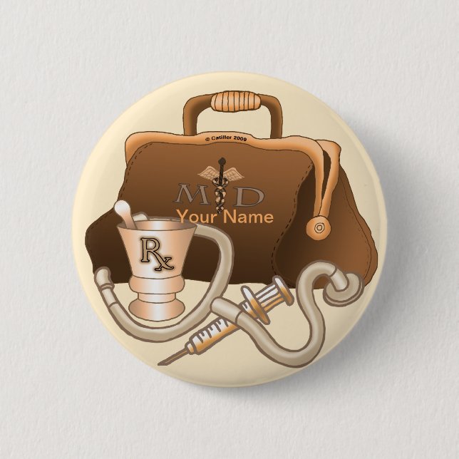 Button des Arztbeutels (Vorderseite)