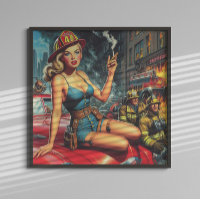 Button des Feuerwehrmanns