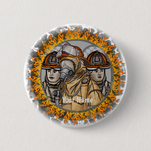 Button des Feuerwehrteams