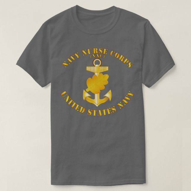 Button des Navy Nurvensorps mit Txt T-Shirt (Design vorne)