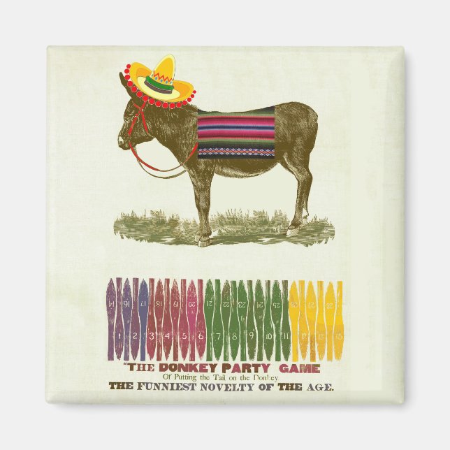 Button des Schwanzes auf dem Donkey Magnet (Vorne)