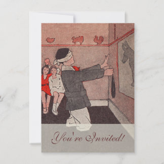 Button des Schwanzes Donkey Einladung