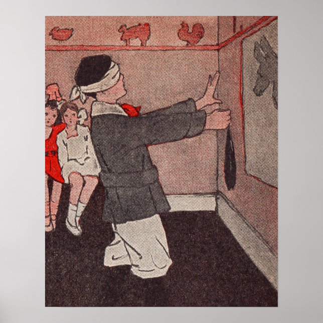 Button des Schwanzes Donkey Poster (Vorne)