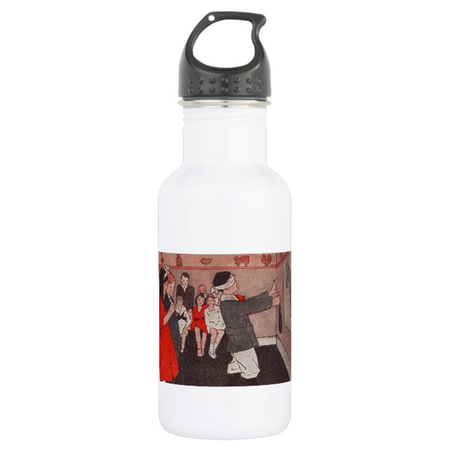 Button des Schwanzes Donkey Trinkflasche (Vorderseite)