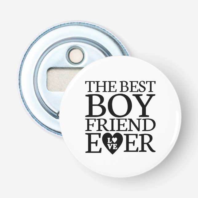 Button-Flaschenöffner-Geschenk für Freund Flaschenöffner (Vorderseite)