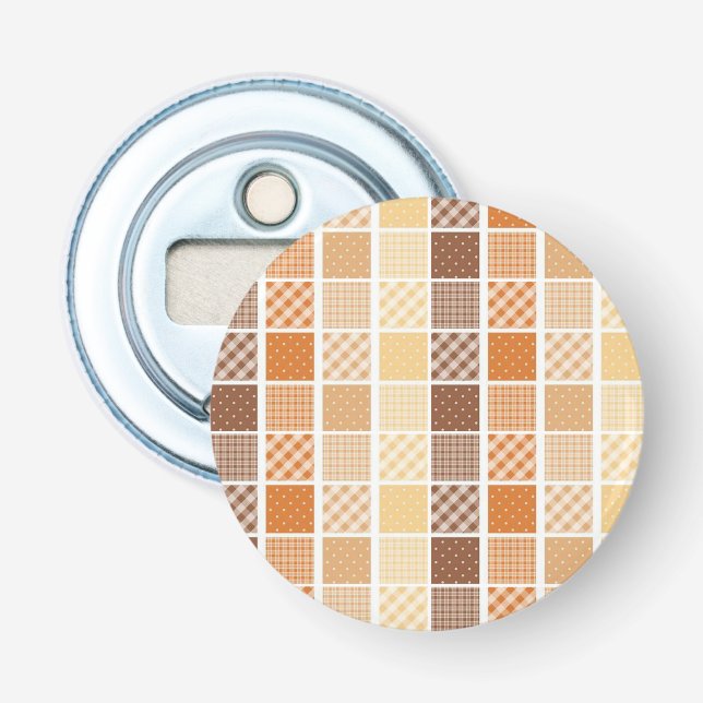 Button-Flaschenöffner Orange Brown Flaschenöffner (Vorderseite)