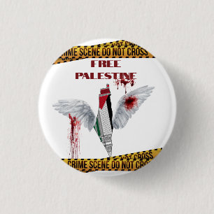 Button 'Freies Palästina' - Pin 'Genozid in Paläst