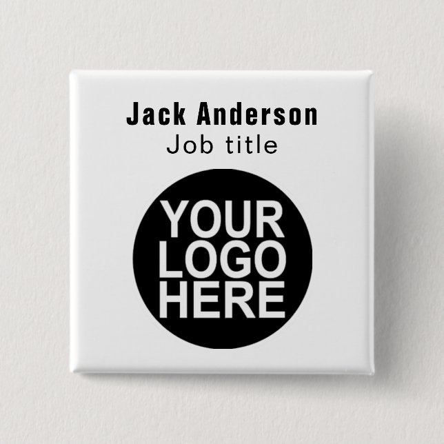 Button für benutzerdefinierte Markenname mit Firme (Vorderseite)