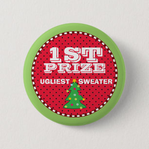 Button für den 1. Preis für den Ugly Sweaters Holi