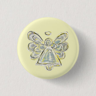 Button für den Silbernen Weißen Wächter Angel Art