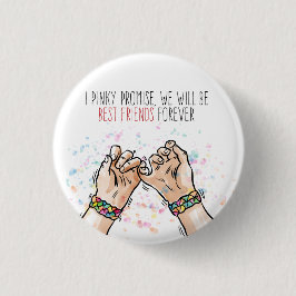 Button für die besten Freunde Pinky Promise