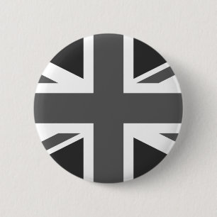 Button für die Britische Flagge von Black Union Ja