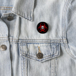 Button für die rote Biogefährdung