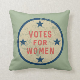 Button für die Vintage Bewegung von Frauen Kissen