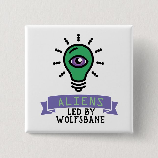 Button für Scrimo Team-Außerirdischen (Vorderseite)