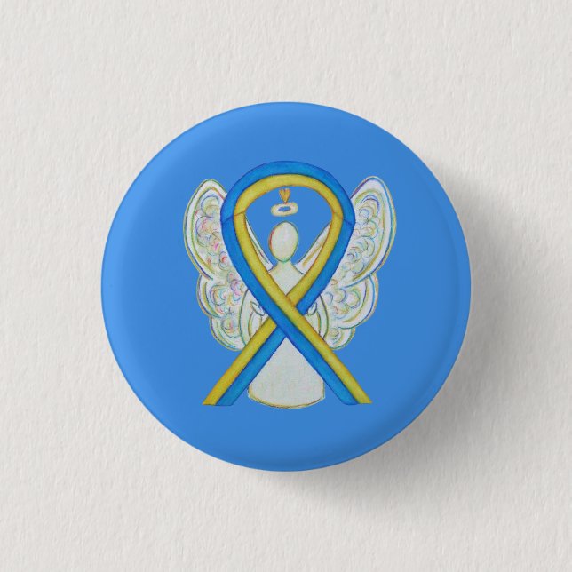 Button Gelb und Blau (Vorderseite)