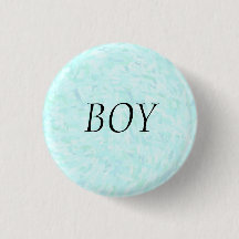 Button "Gender Reveal Blue Confetti "BOY"
