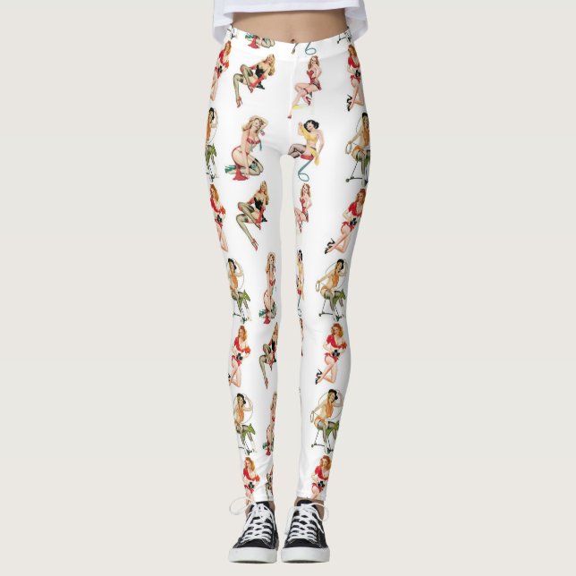 Button herauf Mädchen-Leggings HAT vorbei Juwelen Leggings (Vorderseite)