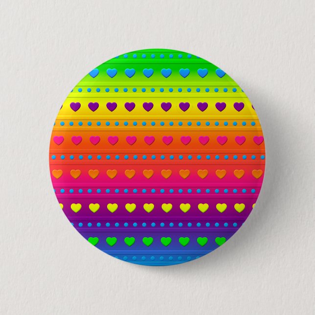 Button "Herz und Streifen" (Vorderseite)