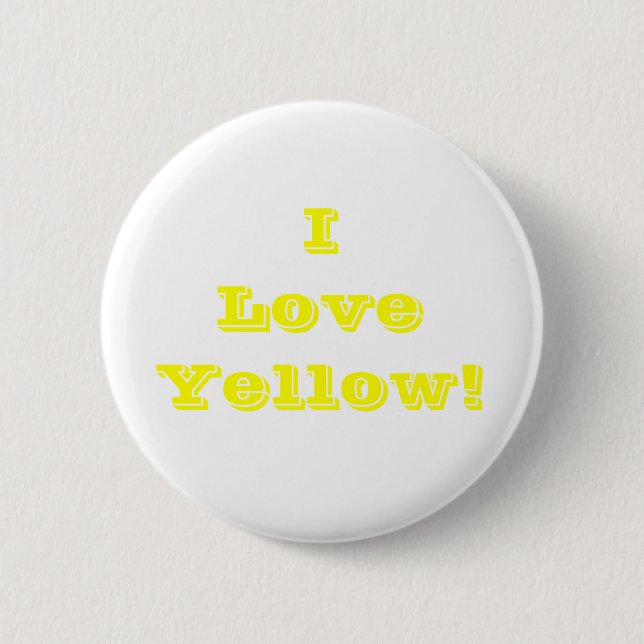 Button I Liebe gelb (Vorderseite)
