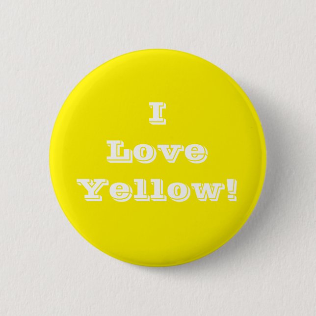 Button I Liebe gelb (Vorderseite)