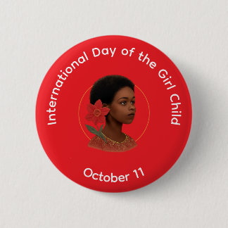 Button - Internationaler Tag des Mädchens