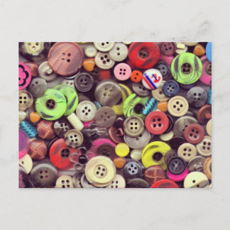 Button Jar Autopsy Postcard Postkarte