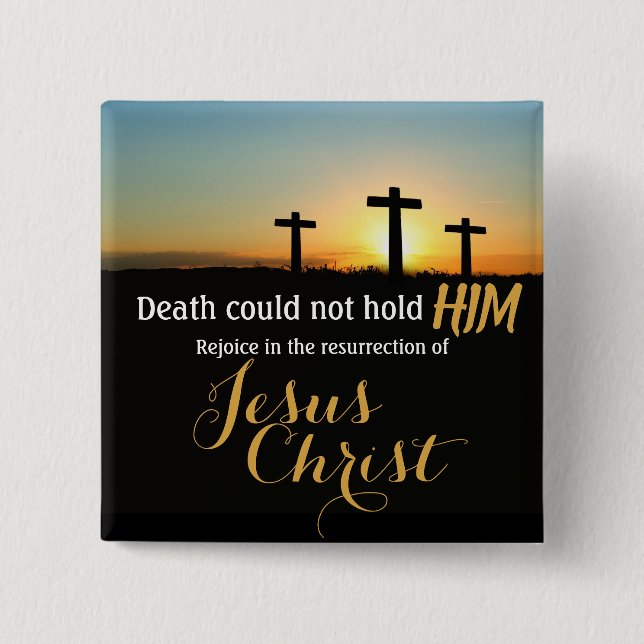 Button Jesus Christ Cross Auferstehung Button (Vorderseite)