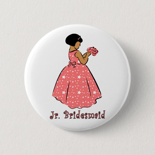 Button: Jr Bridesmaid B Button (Vorderseite)