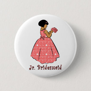 Button: Jr Bridesmaid B Button