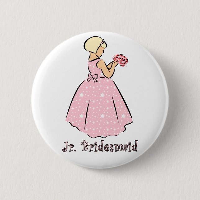 Button: Jr Bridesmaid Button (Vorderseite)