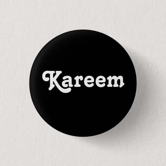 Button Kareem (Vorderseite)
