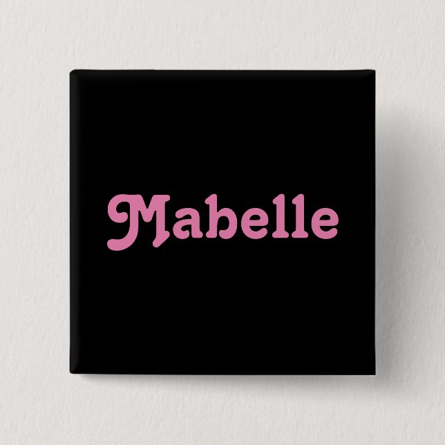 Button Mabelle (Vorderseite)