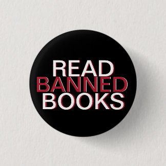 BUTTON "Mini READ BANNED BUCHS"