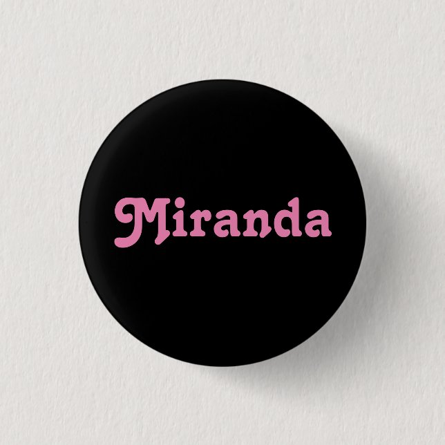 Button Miranda (Vorderseite)