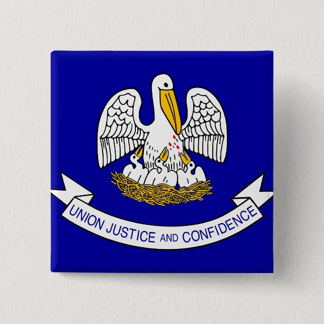 Button mit Flagge von Louisiana (Vorderseite)