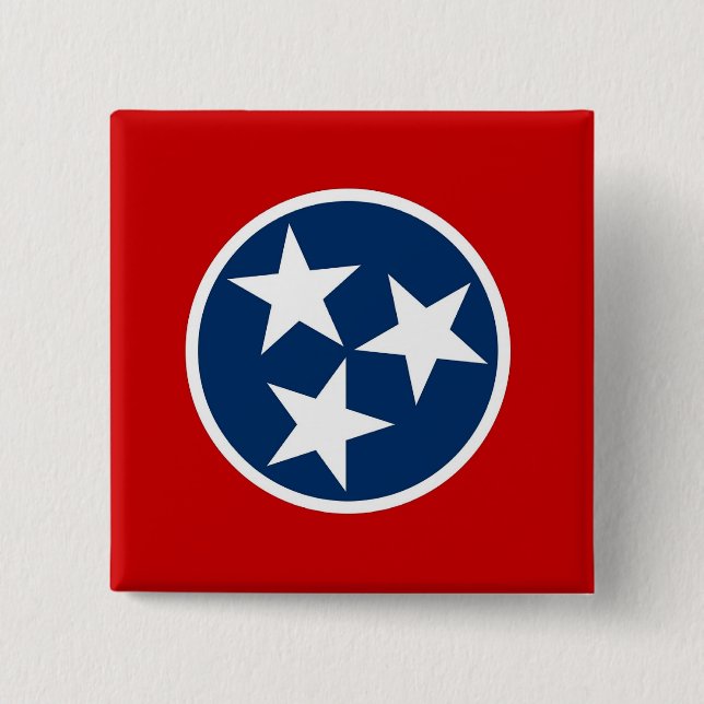 Button mit Flagge von Tennessee (Vorderseite)