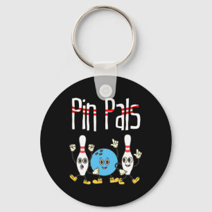 Button Pals Bowling Ball und Buttone tanzen Meme K Schlüsselanhänger