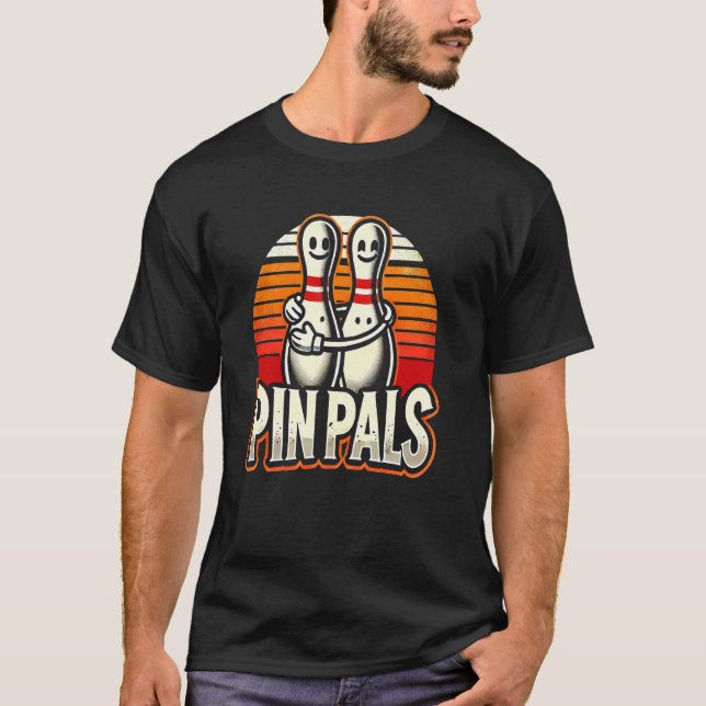 Button Pals Funny Bowling T-Shirt (Vorderseite)