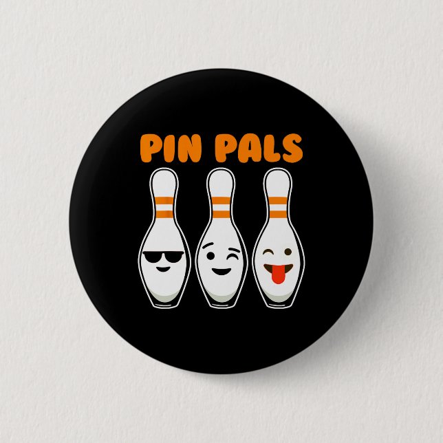 Button Pals Niedlich Funny Bowling (Vorderseite)