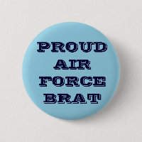 Button Proud Air Force Brat