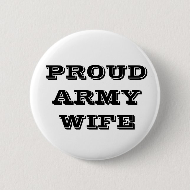 Button Proud Army-Ehefrau (Vorderseite)